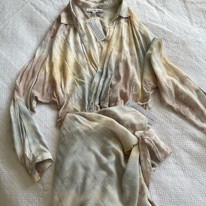 Tie dye young fabulous & broke wrap dress! New! never worn
